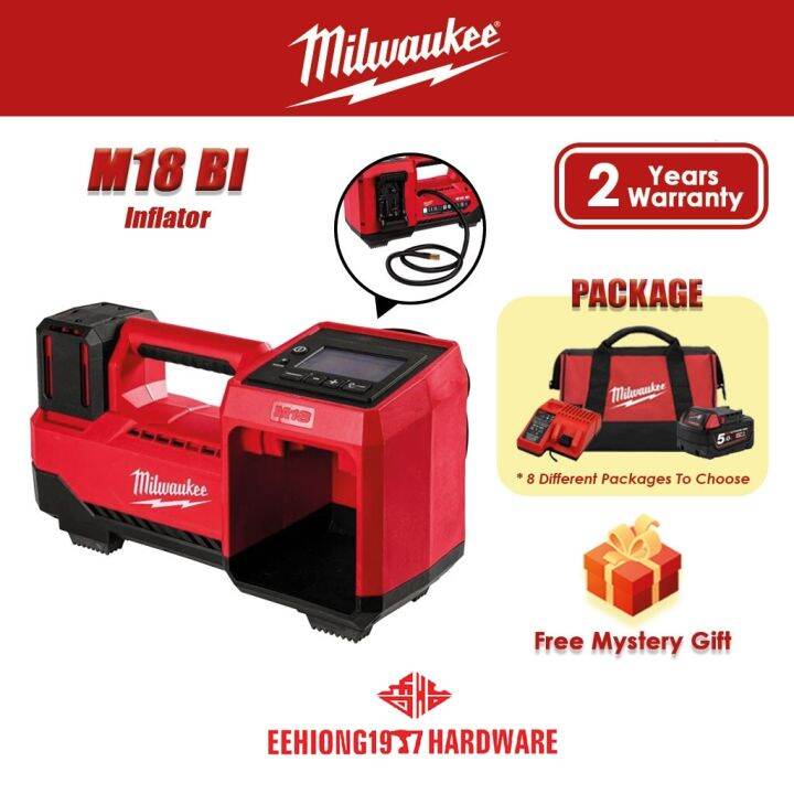 MILWAUKEE M18BI Cordless 18v Inflator M18 BI 18V Lithium Battery Air ...