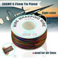 30 Awg ห่อลวดทองแดงชุบดีบุก8สีห่อสายทองแดงฉนวนกันความร้อนทดสอบสายเคเบิ้ลสำหรับเมนบอร์ดจอแสดงผล Lcd