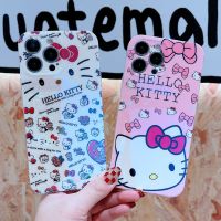 เคสลายการ์ตูน Hello Kitty,เคสโทรศัพท์ไฟรูปหัวใจสีฟ้าลายการ์ตูนน่ารักสำหรับ iPhone 14 Pro 14เคสหลังโทรศัพท์แบบนิ่มกันกระแทกสำหรับ iPhone 13 Pro Max 13 Hello Kitty Cover เคสโทรศัพท์สำหรับ12 Pro Max 12เคส11 XS XR X 8 7 Plus Se เคสห่อหุ้ม