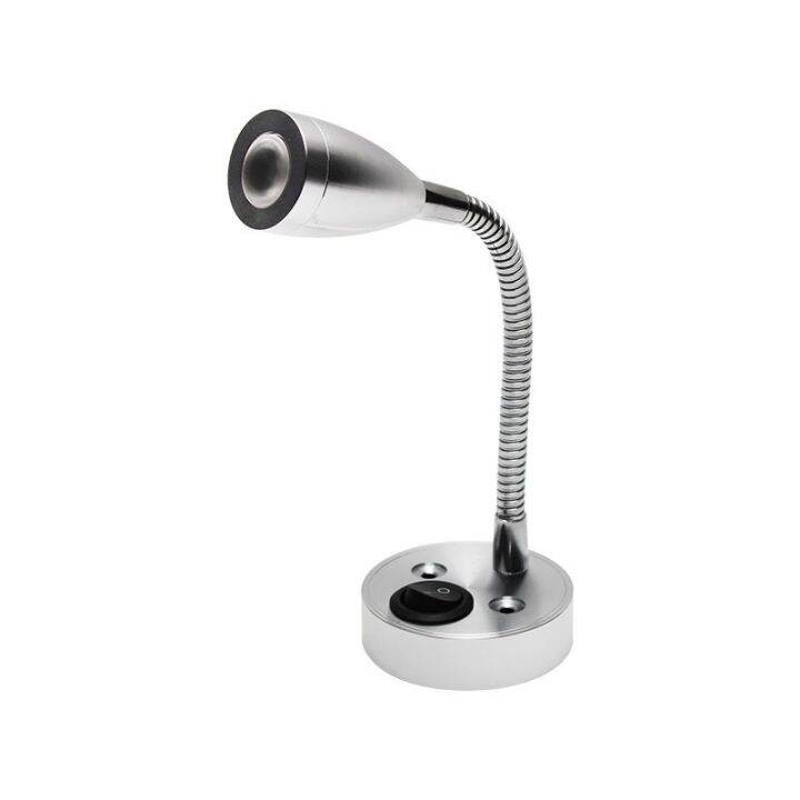 high-end-new-dingkun-12v-low-voltage-led-rv-reading-light-360-degree-rotating-spotlight-hose-wall-lamp-free-shipping