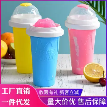 Slushie Maker Cup, Slushy Maker Quick Frozen Magic Smoothies Cup, Portable  Squeeze Cup Slushy Maker, Cooling Cup Milk Shake Ice Cream Maker for Kids  Family DIY Homemade 