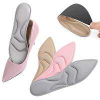 New 4D High-heeled Pointed Toe Shoes Sponge Insole Female Sweat-absorbing Breathable Massage Insoles Women Shoe Accessories 2Pcs