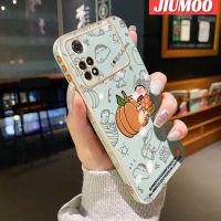 เคส JIUMOO สำหรับ Xiaomi Poco X4 Pro 5G Poco M4 Pro POCO F4 Redmi K50 Pro เคส K40s การ์ตูนน่ารักสีเทียน Shin-Chan ด้านข้างเคสกันกระแทกขอบสี่เหลี่ยมเคสมือถือฝาปิดเลนส์เต็มเคสป้องกันกล้องซิลิโคนนิ่ม