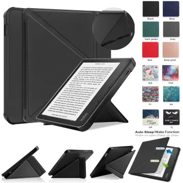 For Kobo Sage Cover Case 8 inch Multi-folding Stand Soft TPU Back with Auto  Sleep/Wake