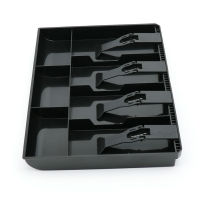 4 Grid Box Coin Drawer Ho Classify Organizer Shop Cash Register Tray ABS Money Storage With Clip Cashier Supermarket