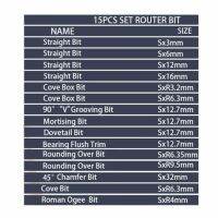 50JC Professional Hard Alloy Router Bit 6.35 8Mm Shank สำหรับเครื่องตัดงานไม้