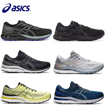 Asics 2023ใหม่รองเท้าบุรุษนักรบสีดำ Kayano28เบาะกันกระแทกแบบมืออาชีพสนับสนุนการวิ่งรองเท้าวิ่งรองเท้ามาราธอน