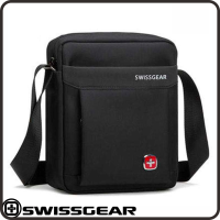 Swissgear Single Shoulder Bag Mens Crossbody Bag Oxford Cloth Small Body Bag Business Casual Mens Bag Fashion iPad Backpack