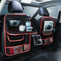 Car Accessories Universal Car Seats Organizer with Tray Tablet Holder Multi-Pocket Storage Automobiles Interior Stowing Tidying