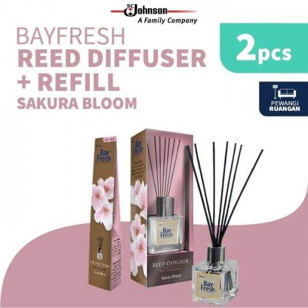 Bayfresh Reed Diffuser Pengharum Ruangan + Refill - Sakura Bloom ...