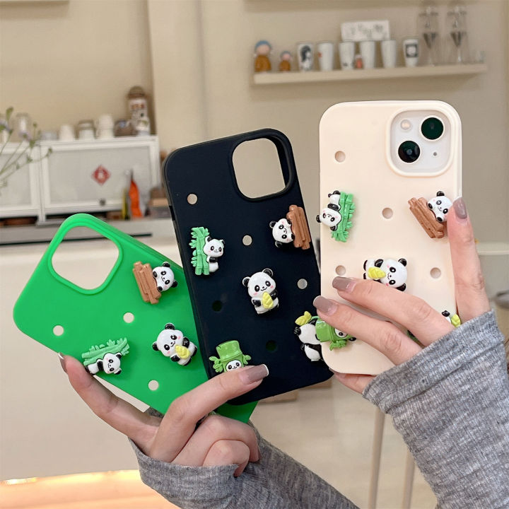 silicon-excellent-quality-colorful-wear-fashion-sporty-sense-pink-pinky-style-fancy-crocs-like-air-holes-design-for-charms-for-iphone-14-13-12-11-pro-max-case