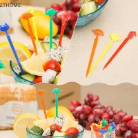 ZTHOME 18PCS การ์ตูนผลไม้ส้อม Bento BOX Forks Ocean Style ผลไม้เค้กขนมส้อม