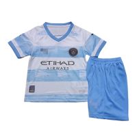 shot goods High Quality Kids Set 2022-23 MAN-CITY Special edition Blue White Jersey Boys Girls Soccer Uniform