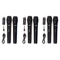 3 set Zansong Uhf Usb 3.5mm Wireless Microphone Megaphone Handheld Mic with Receiver for Karaoke Speech Loudspeaker V20