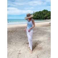 SPICIEST BEACHWEAR | Vamu Long Beach Dress // White | เดรส เสื้อคลุม เสื้อคลุมชุดว่ายน้ำ เสื้อคลุมบิกินี่ ชุดไปทะเล