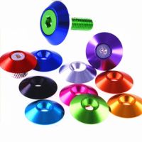 5 10pcs M3 M4 M5 M6 M8 Aluminum Colourful Countersunk Umbrella Flat Head Screw Concave Conical Decorative Groove Washer