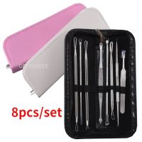 【cw】 7/8Pcs Blackhead Acne Pimple Remover Needle Extractor Tools Pore Deep Cleansing