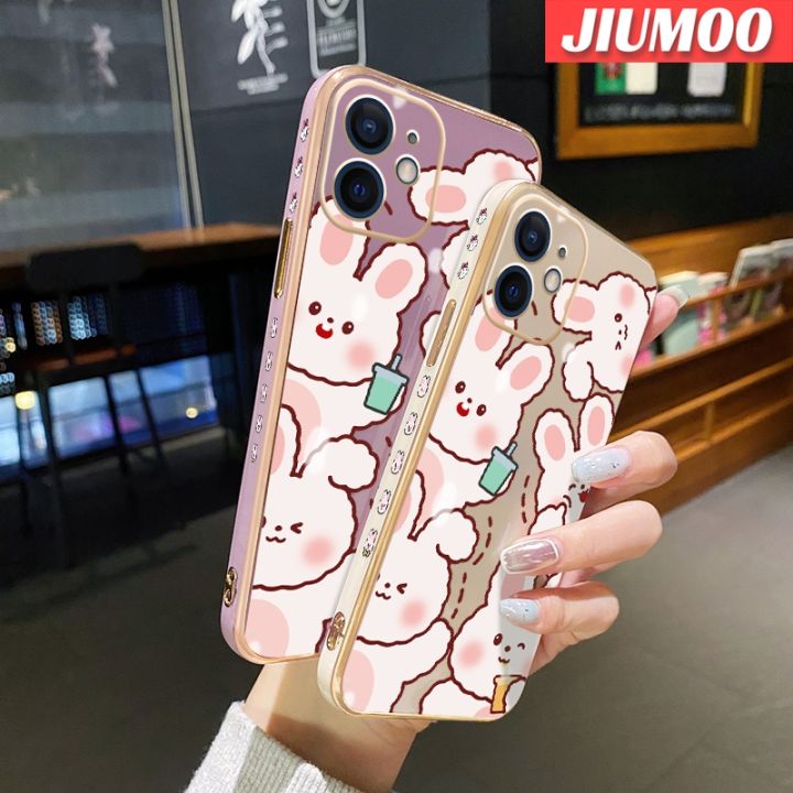 เคส-jiumoo-สำหรับ-xiaomi-redmi-note-7-note-7-pro-note-7s-เคสลายการ์ตูนน่ารักสำหรับดีไซน์ใหม่กระต่ายเครื่องดื่มหรูหราเคสโทรศัพท์แบบชุบโลหะเคสซิลิโคนแบบนิ่มเคสกันกระแทกป้องกันคลุมทั้งหมดเลนส์กล้องถ่ายรู