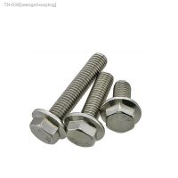 ☒ 10pcs/lot GB5787 M5 M6 M8 M10 Hexagon Flange Bolts With Tooth Anti-slip Screw 304 Stainless Steel HW199