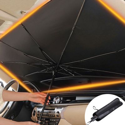 hot【DT】☌  Car Windshield Sunshade Umbrella Type for Window Protection Insulation Front Shading