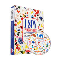 English original I spy phonics fun visual Discovery Series puzzle natural spelling game childrens Book 12 volume gift box with CD to improve childrens attention picture book