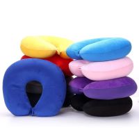 Cute Cushion Head Rest Cervical U Shaped Travel Pillow Changable Protection Neck Fluffy Pillows