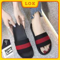 【LOK】Women Flat Indoor Soft Bottom Non-Slip