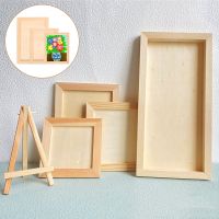 【ELE Photo frame】1ชิ้น DIY ที่ว่างเปล่าผู้ถือภาพไม้เด็ก DIY ดินกรอบรูปสำหรับบ้านไม้หัตถกรรมพรรคเด็กของขวัญสก์ท็อปเครื่องประดับ