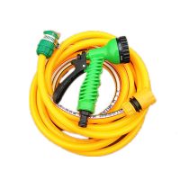 Adjustable Water Gun Kit With 5m 1/2" Hose Garden Irrigation Car Washing Water Spray Gun 7 Patterns Nozzle For Watering Watering Systems  Garden Hoses