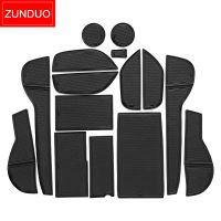 ZUNDUO Anti-Slip Car Gate Slot Mat For Lexus RX 2023 Non-Slip Door Groove Pad Cup Holder Ruer Coaster Interior Essories