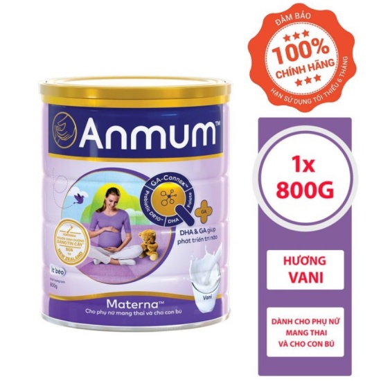 Sữa anmum vani ít béo - hộp 800g - ảnh sản phẩm 1