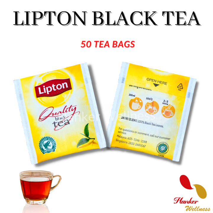 Lipton Black Tea Individual Tea Bags Teh Hitam English Breakfast Tea