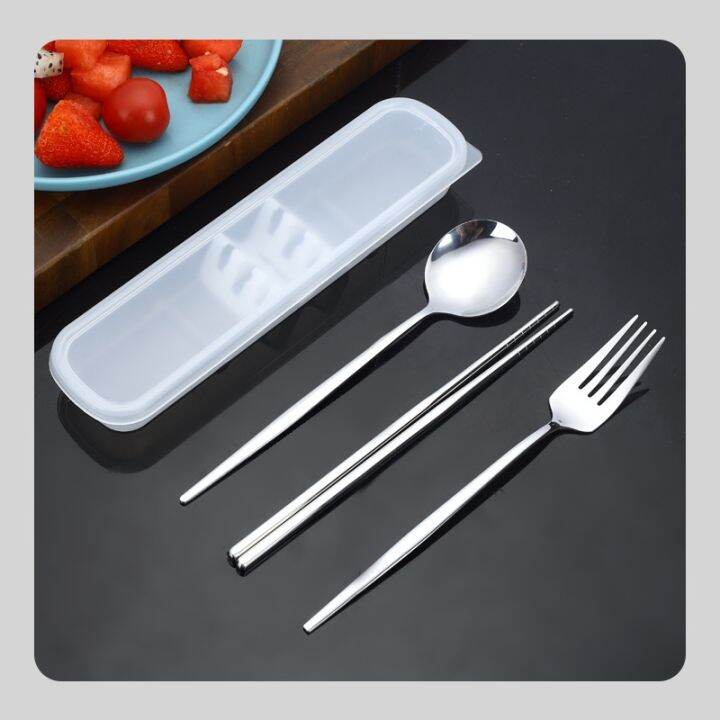 Stainless Chopsticks Spoon and Fork Set ，Kitchen Utensils Set Spoon And