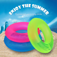 Inflatable Swim Ring Tube Swimming Pool Floating Tube Ring Safety Float Circle for Baby Kid Adult Fluorescent Life Ring Buoy