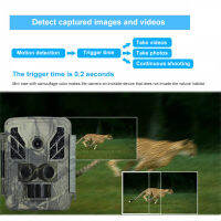 Outdoor Mini Trail Camera 4K HD 32MP กล้องล่าสัตว์อินฟราเรดพร้อม Night Vision Motion Activated Wildlife Scouting Camera