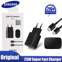 Original 25W Samsung Wall Charger Usb Type C Power Adapter Super Fast Cargador Galaxy S22 S21 Note20 Ultra S21 Note 10 5G A71