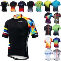 【hot】☃  Cycling Jersey Men Top MTB Shirt  Mountain Road Riding Clothing Short Sleeve Cyclist biking