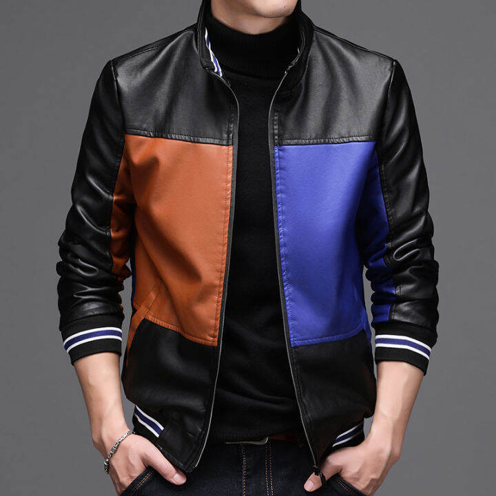 Korean leather jacket on sale brands