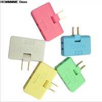 ☈ 1PC 3 Outlet Grounded AC Power 2 Prong Swivel Light Wall Tap Adapter Tools Electrical Plugs For Phone Computer Camera Random