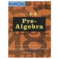 Kumon pre algebra grades 6-8 official document education childrens elementary school to junior high school English workbook primary algebra 6-8 English original imported teaching aids