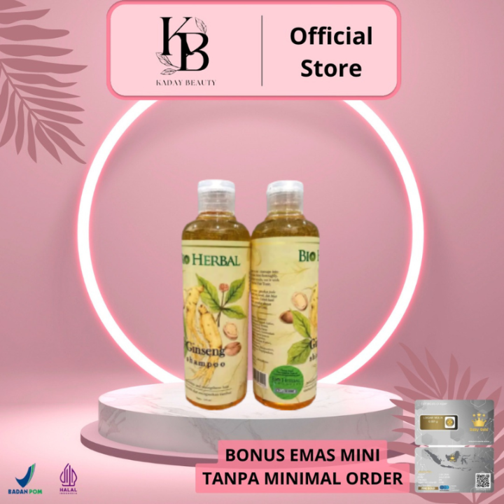BIO HERBAL GINSENG SHAMPOO 250 ml ORGINAL BPOM SHAMPOO GINGSENG BIO