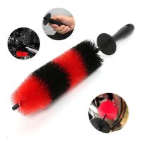 LANFY Motorcycle Bicycle Rim Scrub Brush Super Soft Tire Cleaner Car Wheel Brush Car Accessories Universal Durable with Handle Brush Cleaning Kit Detailing Cleaning BrushMulticolor