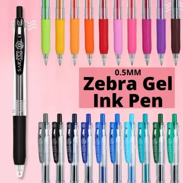 Zebra Rainbow Retractable Gel Pen 0.5mm - 8 Color Set