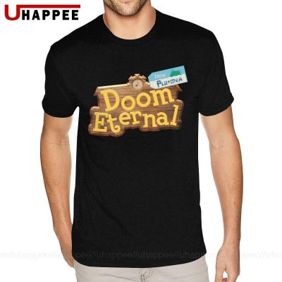 Doom Eternal Tshirt Mens Quality Short Sleeves Soft Cotton Shirts