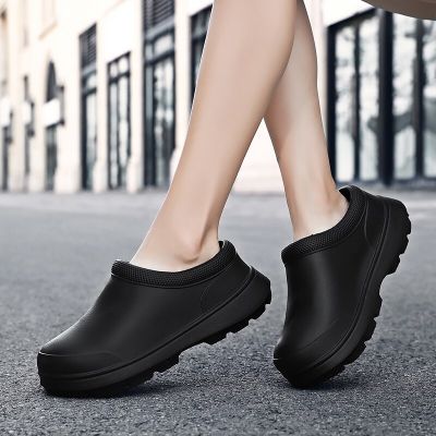 TOP☆Chef Shoes Men Women Non-slip Oilproof Anti-skid Kitchen Work Chef Doctor Nurse Shoes Kasut Lelaki Sandal Lelaki