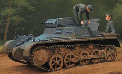 ทรัมเป็ตเตอร์80145 1/35 Panzer เยอรมัน1Ausf A Sd Kfz.101รุ่นต้น/ปลายหุ่นประกอบชุดอาคารสำหรับ S Hoy DIY