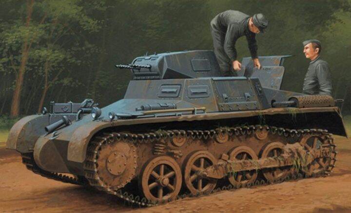 ทรัมเป็ตเตอร์80145-1-35-panzer-เยอรมัน1ausf-a-sd-kfz-101รุ่นต้น-ปลายหุ่นประกอบชุดอาคารสำหรับ-s-hoy-diy