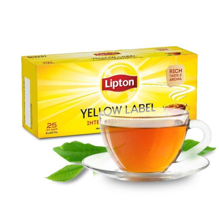 Lipton Yellow Label Tea Black Tea 50g (2g x 25 Tea Bags) Lazada PH