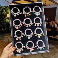 Children 39;s Pearl Cartoon Bracelet Cute Gradient Bracelet Girls Baby Decoration Beaded Bracelet Jewelry Accessories Jewelry