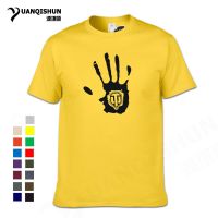 World Of Tanks Hand Palm Printed T-Shirt Summer Fashion Design Men Tshirt Top Quality 16 Colors Pure Cotton Short Sleeves Tees